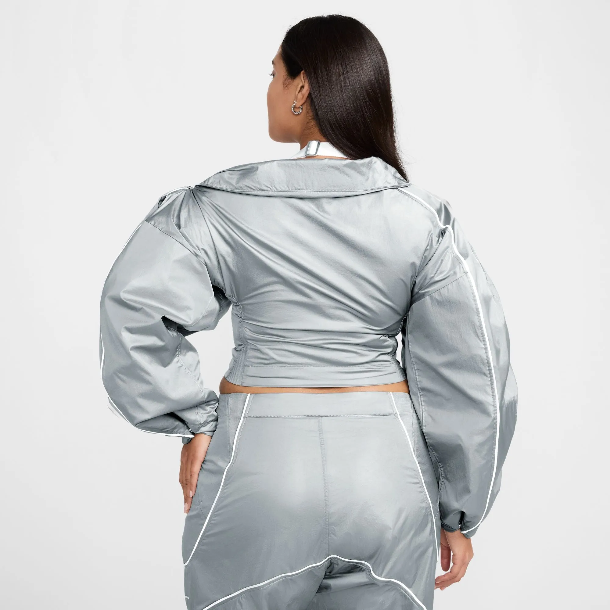 Nike X Jacquemus Women Track Jacket Particle Grey/White