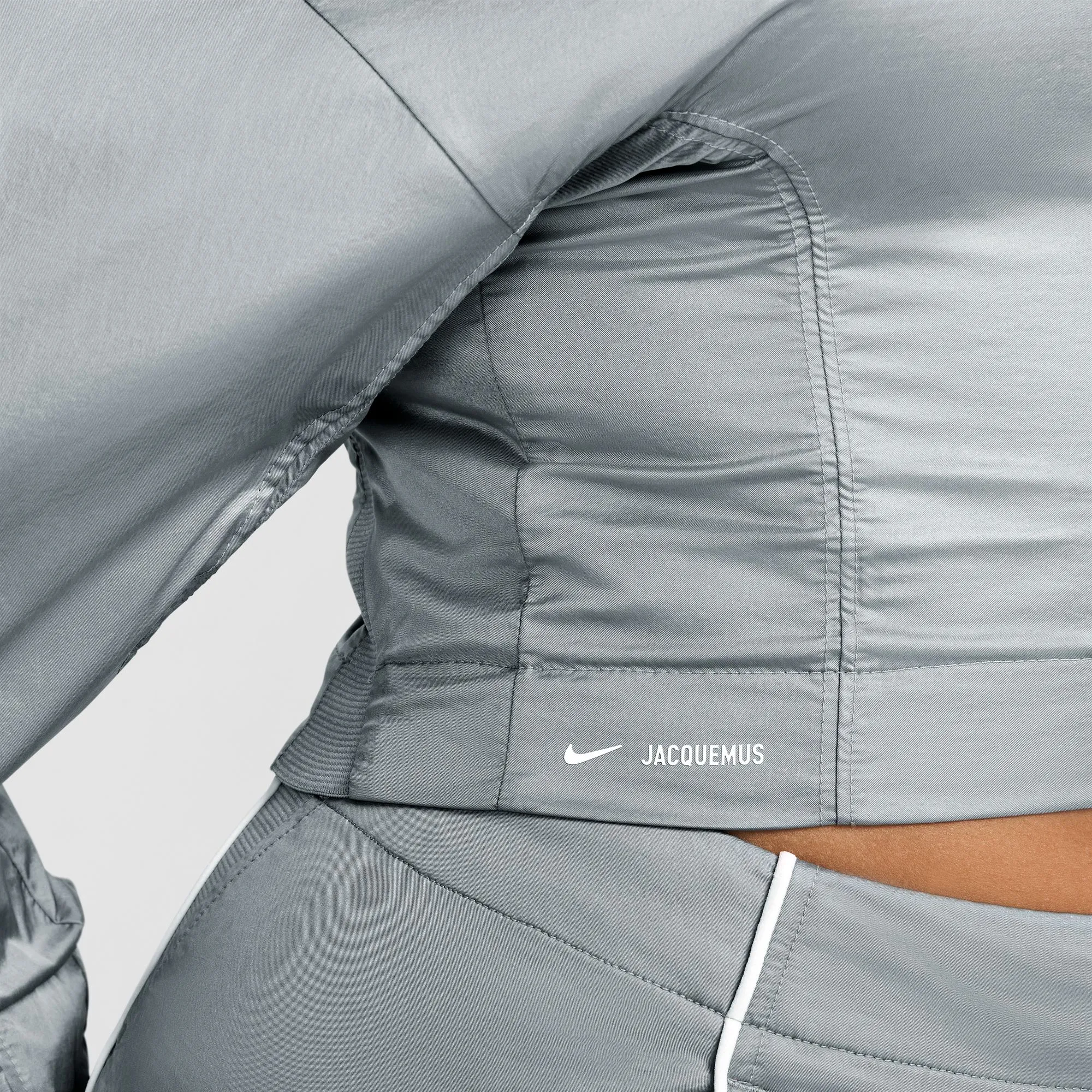 Nike X Jacquemus Women Track Jacket Particle Grey/White