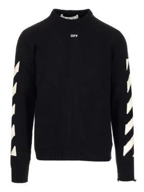 Off-White Diagonal Crewneck Sweater