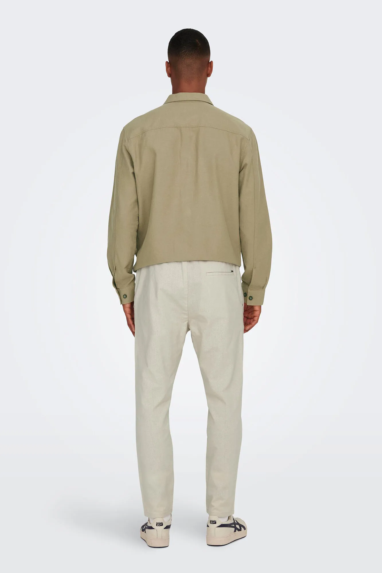 Only & Sons Pantalón jogger con lino