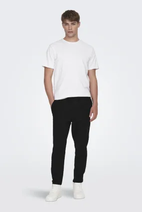 Only & Sons Pantalón jogger con lino