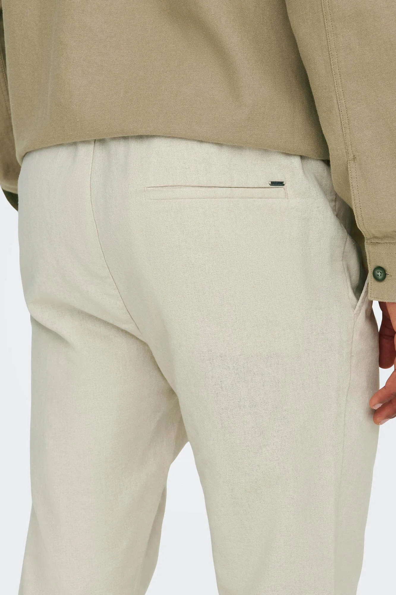 Only & Sons Pantalón jogger con lino