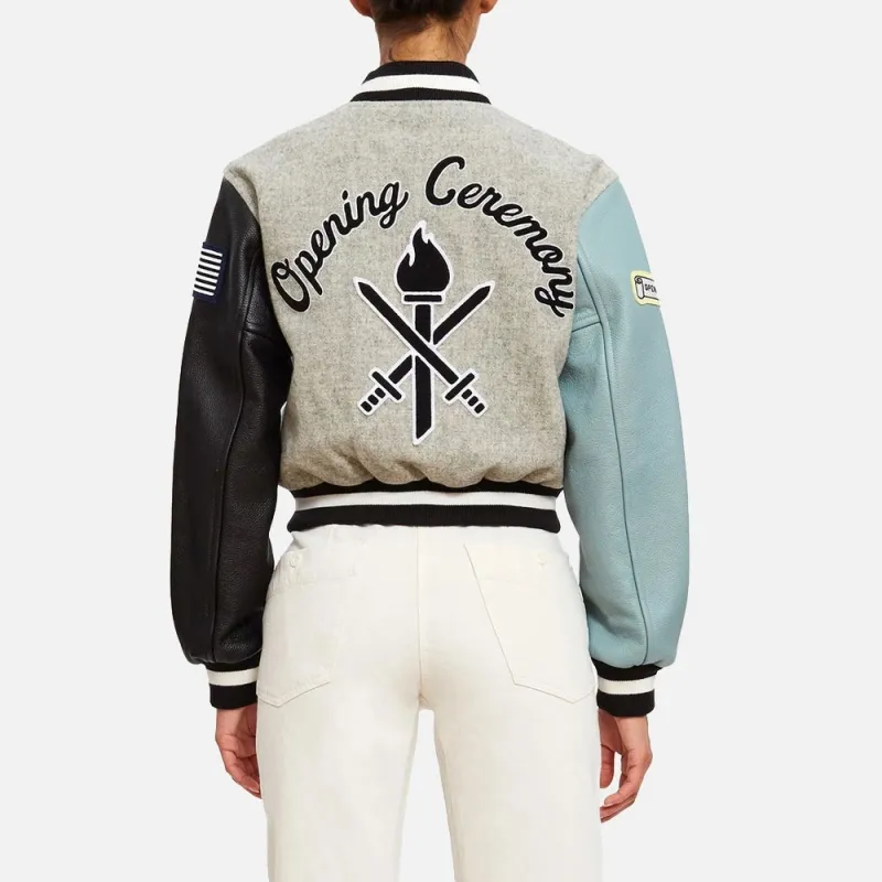 Opening Ceremony Shrunken Varsity Jacket P19AJV11169-0300