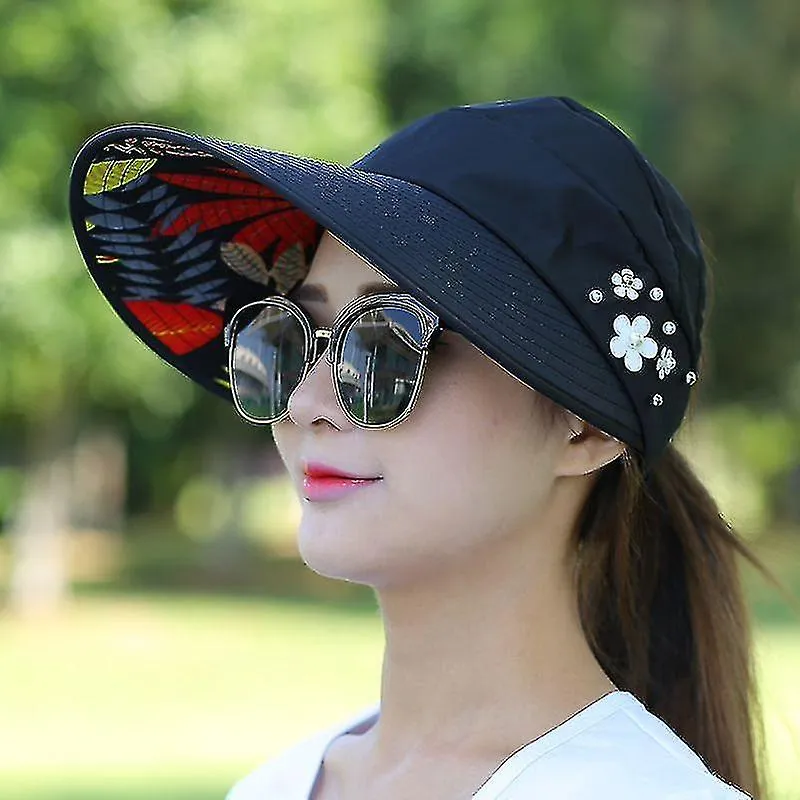 Outdoor Travel Leisure All-match Sunscreen Sun Hat Foldable Anti-ultravi  Sun Hat