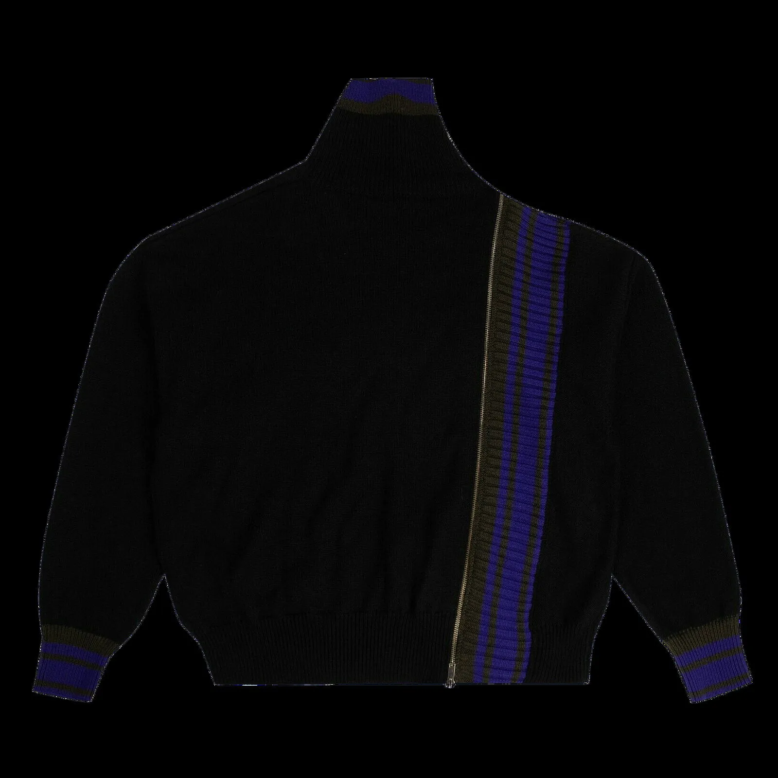 Palm Angels Wool Zip Detail Sweater