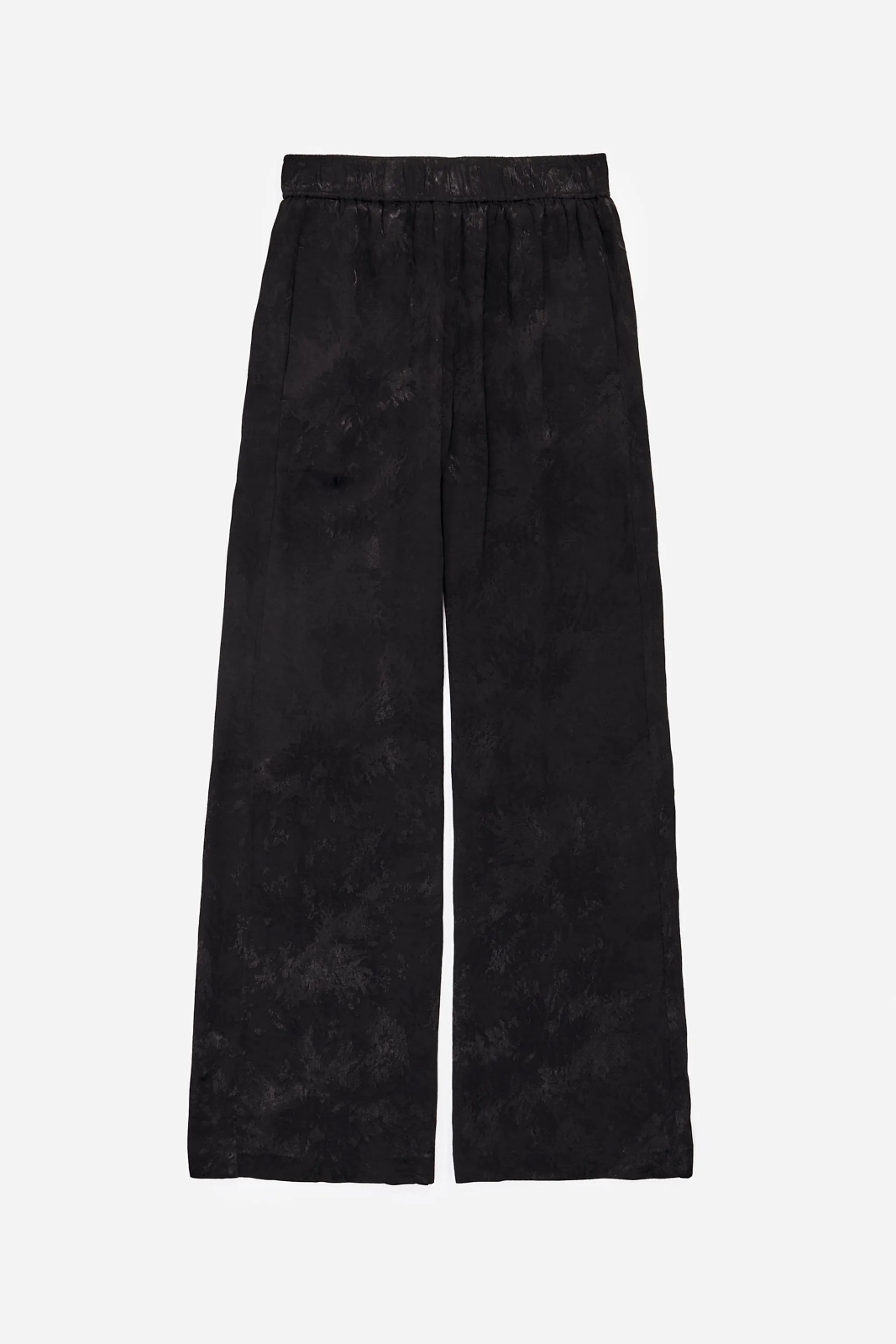 Pantalón jogger jacquard negro