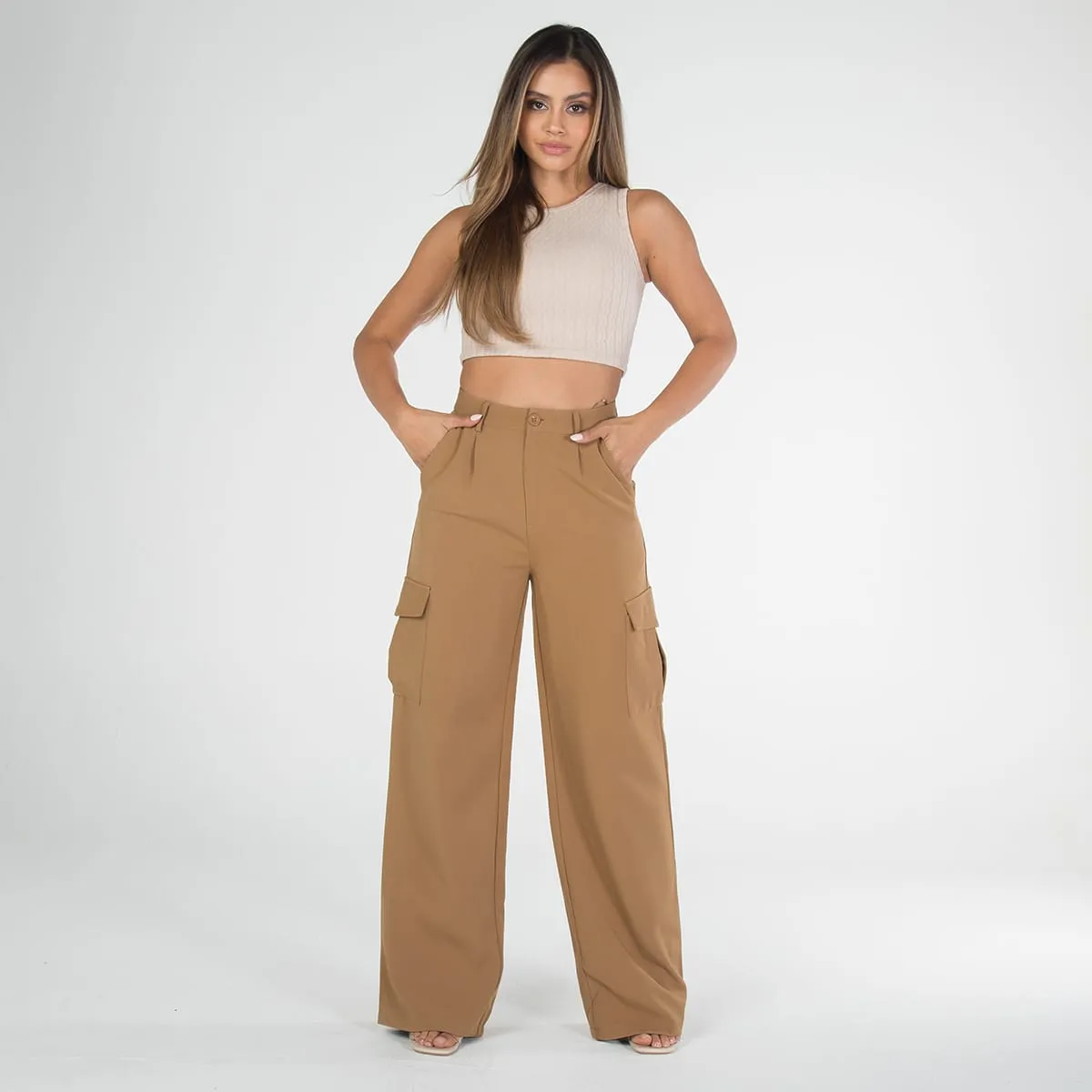 Pantalon Cargo Wide Leg Adda