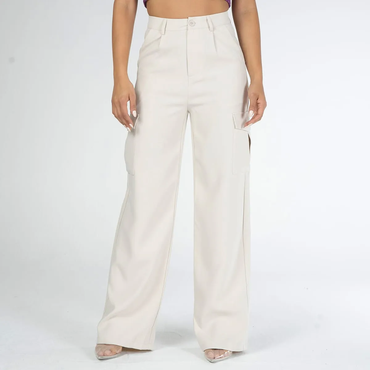 Pantalon Cargo Wide Leg Adda