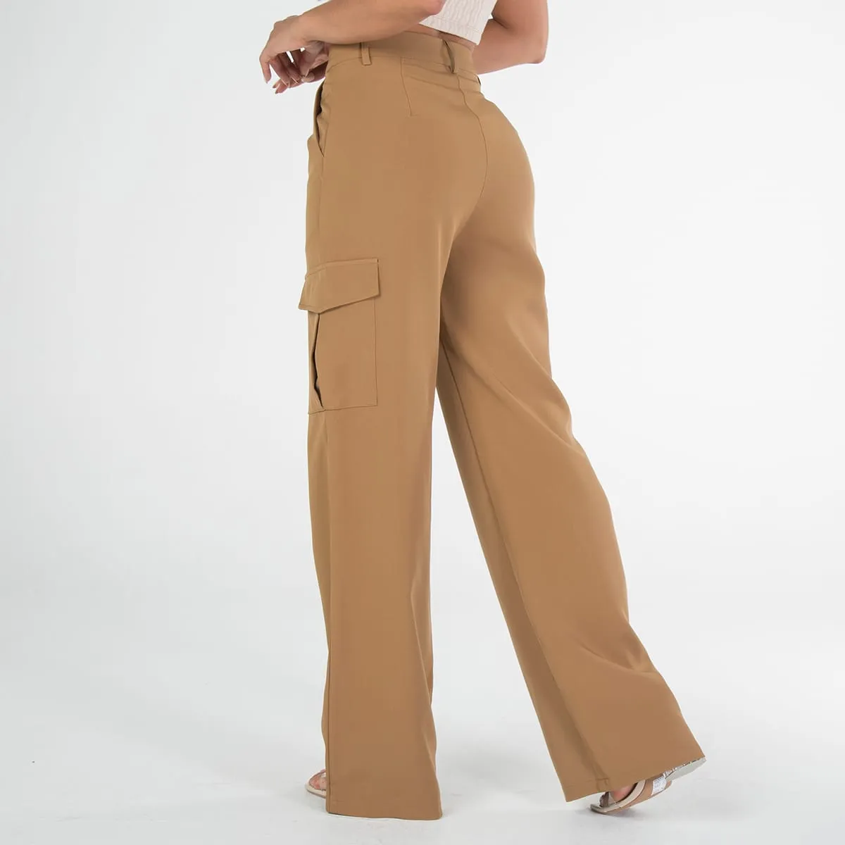 Pantalon Cargo Wide Leg Adda