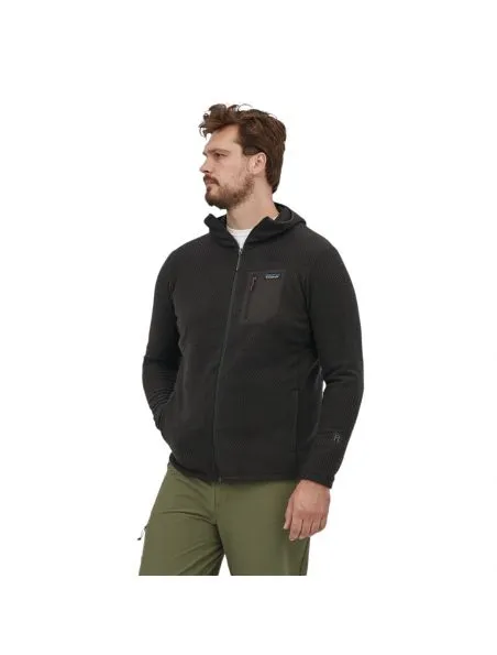 PATAGONIA Suéter R1 Air Full-Zip Hoody Hombre Black