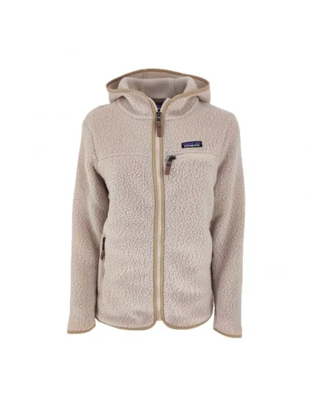 PATAGONIA Suéter Retro Pile Fleece Hoody Mujer Shroom Taupe