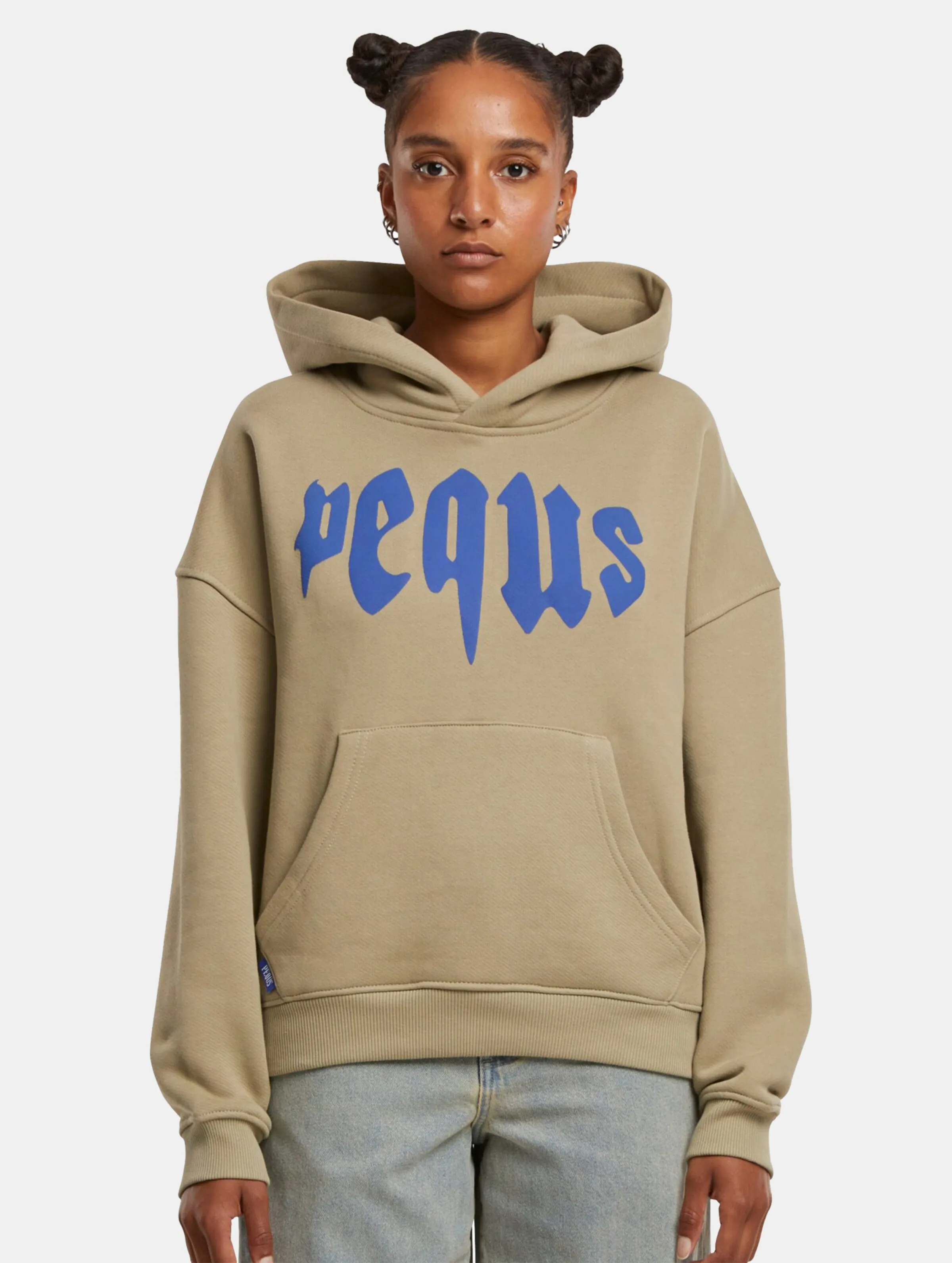 PEQUS Cropped Mythic Logo Hoodies