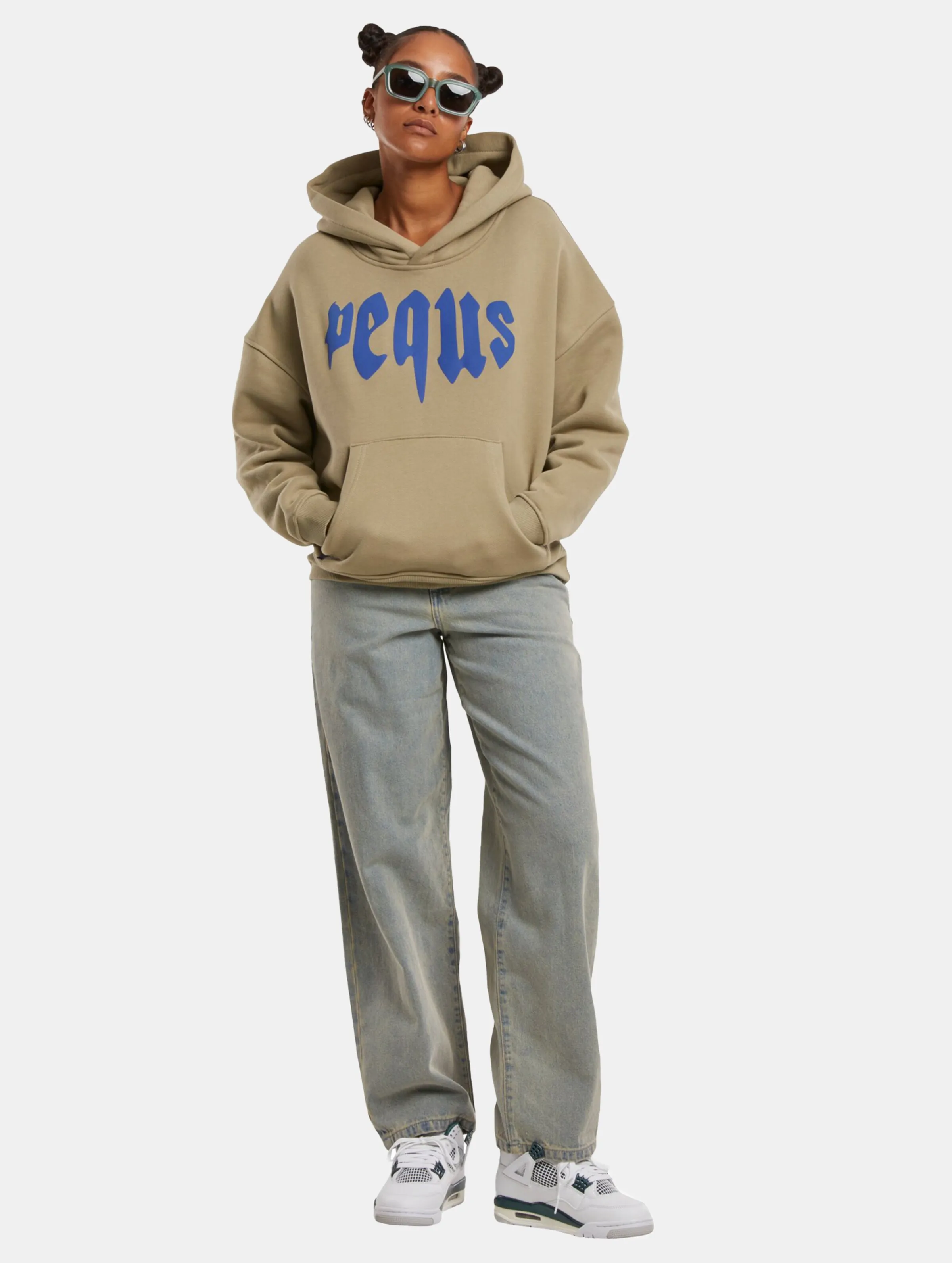 PEQUS Cropped Mythic Logo Hoodies