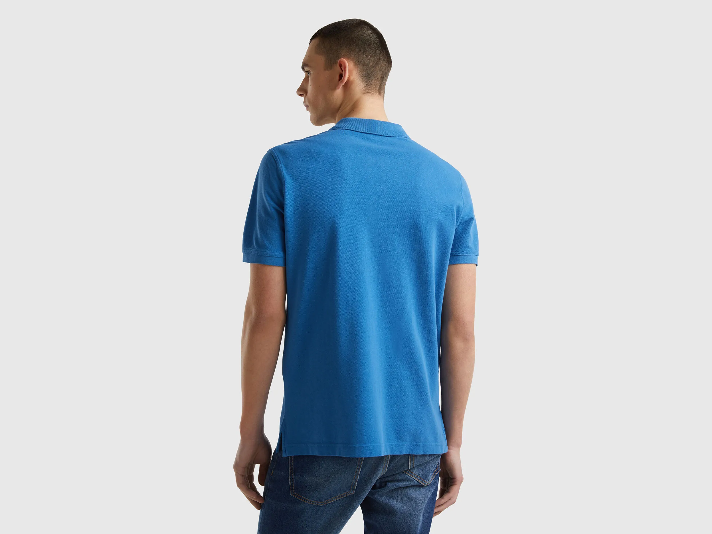 Polo azul regular fit