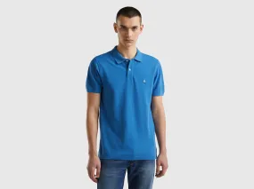 Polo azul regular fit