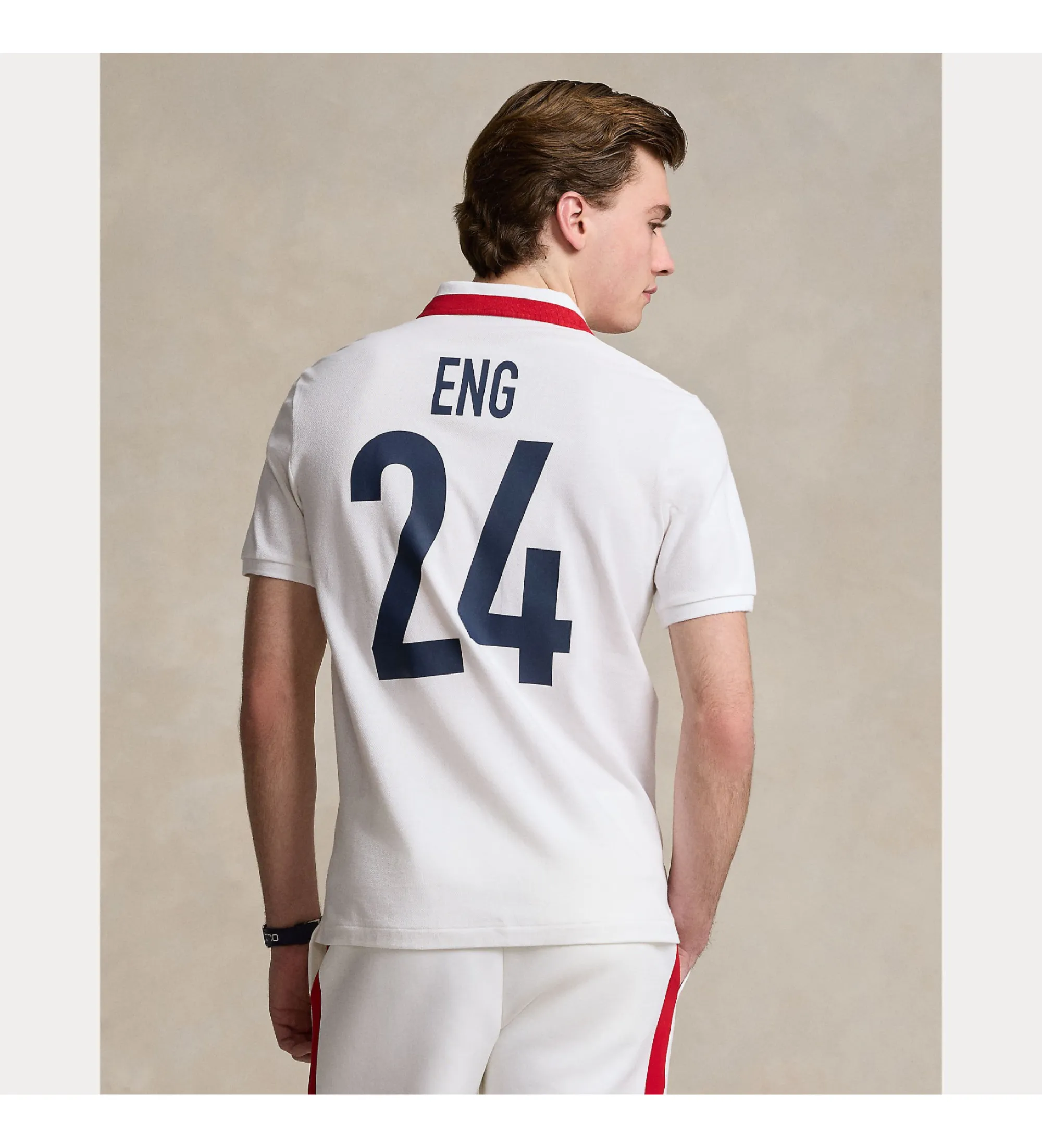 Polo Classic Fit Inglaterra blanco