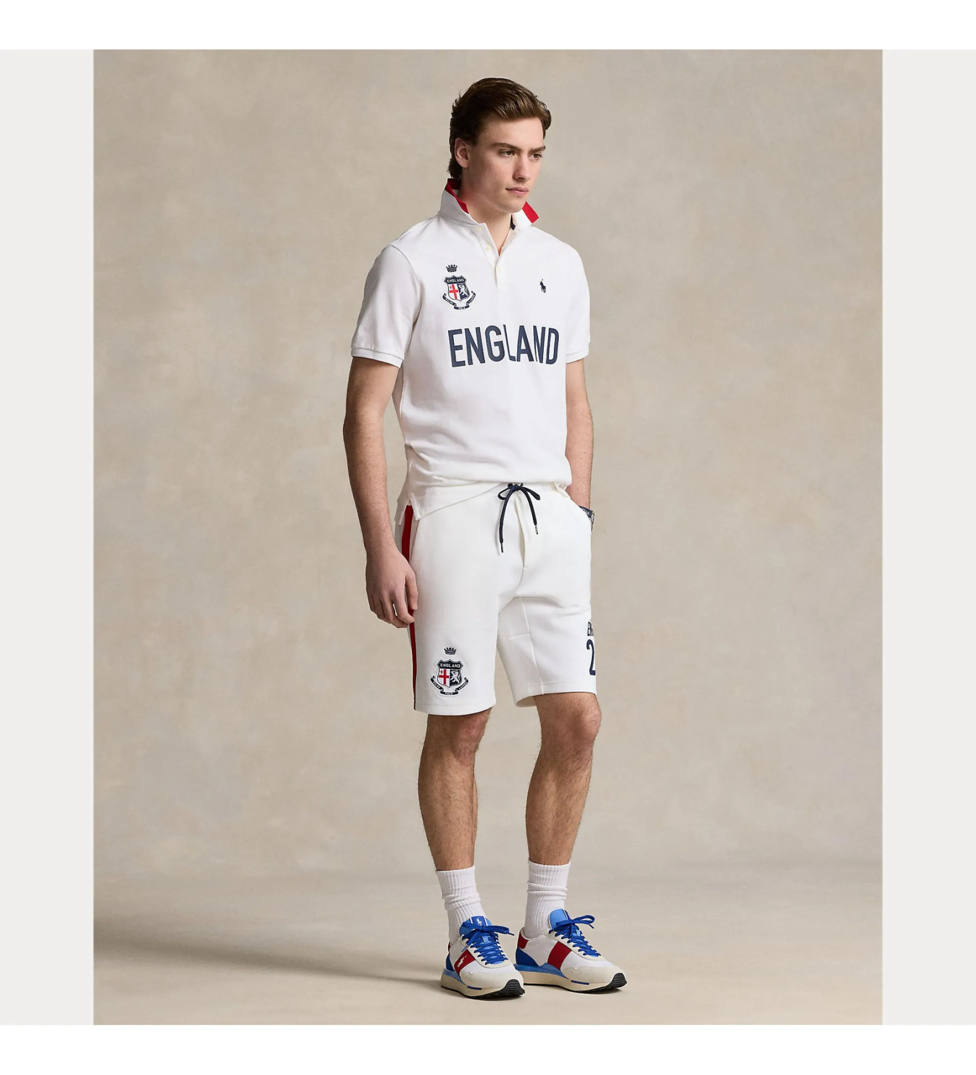 Polo Classic Fit Inglaterra blanco