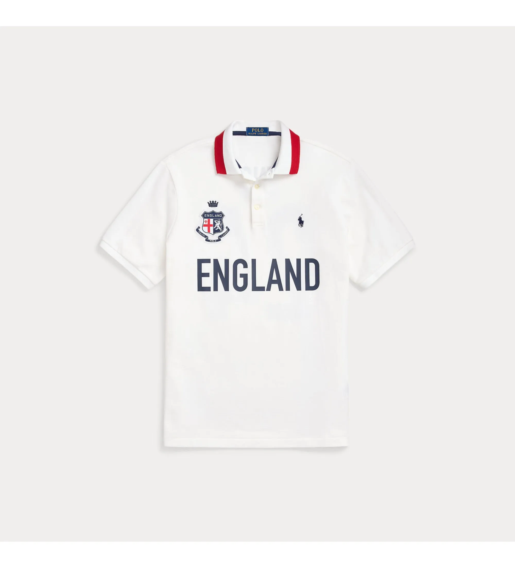 Polo Classic Fit Inglaterra blanco