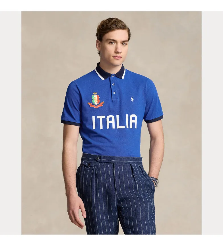 Polo Classic Fit Italia azul