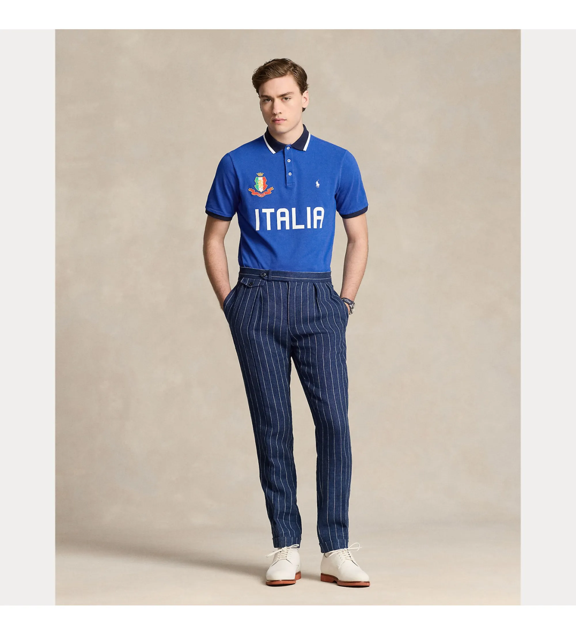 Polo Classic Fit Italia azul