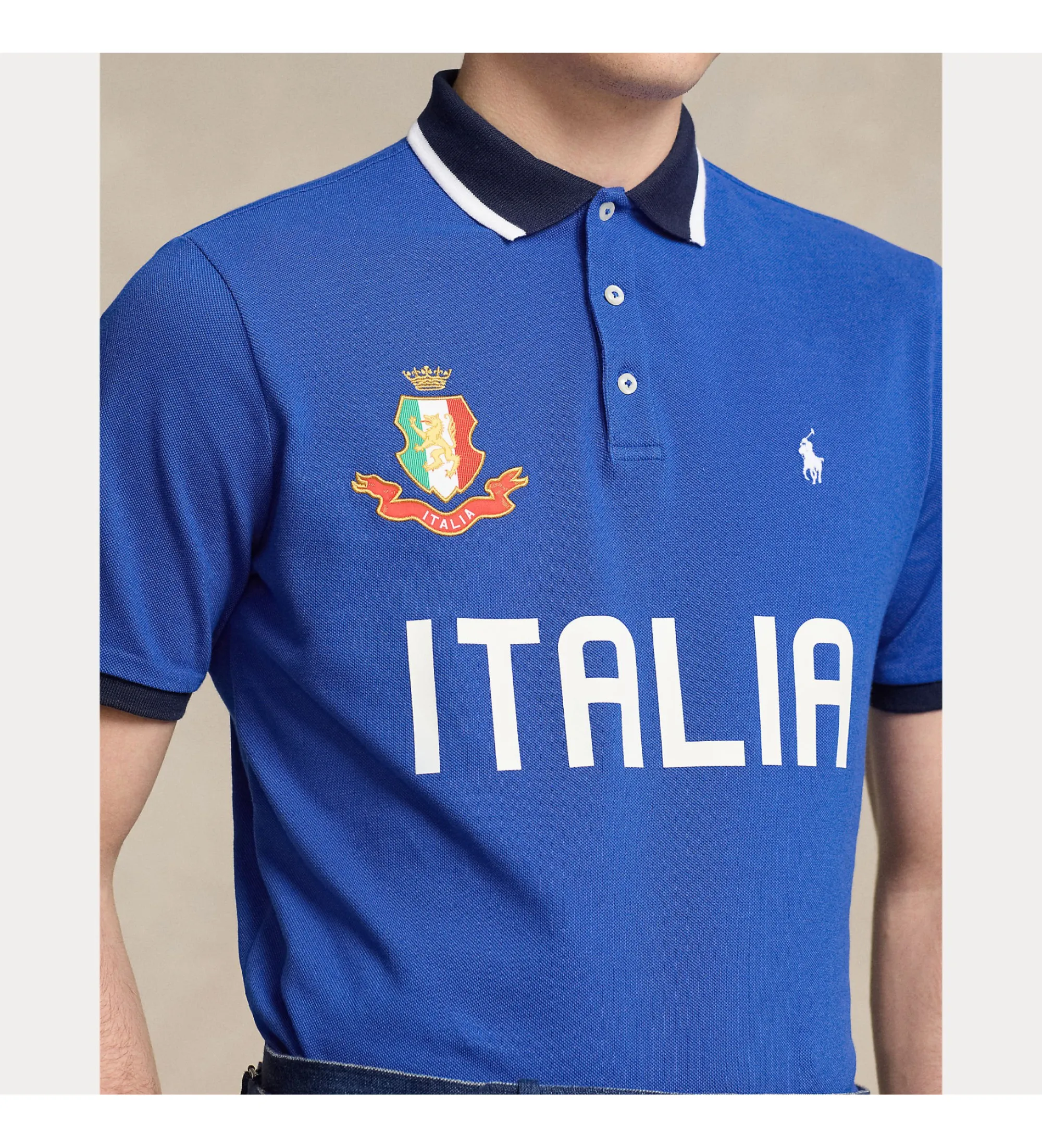 Polo Classic Fit Italia azul