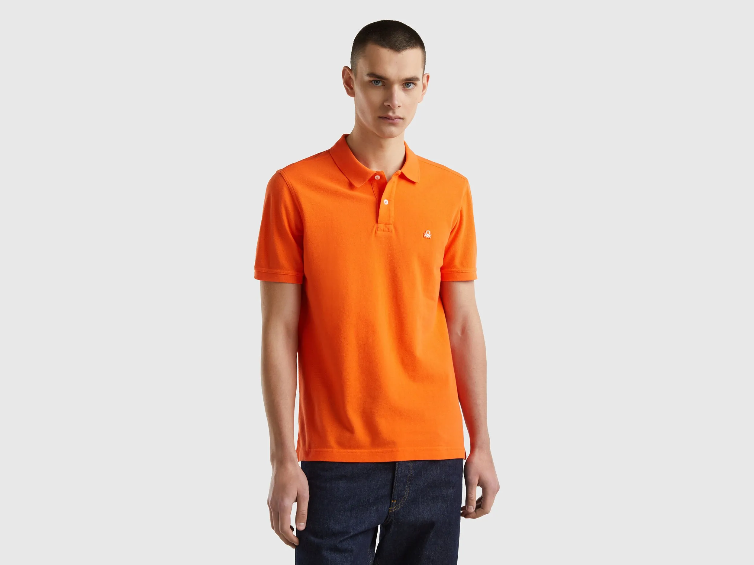 Polo naranja regular fit