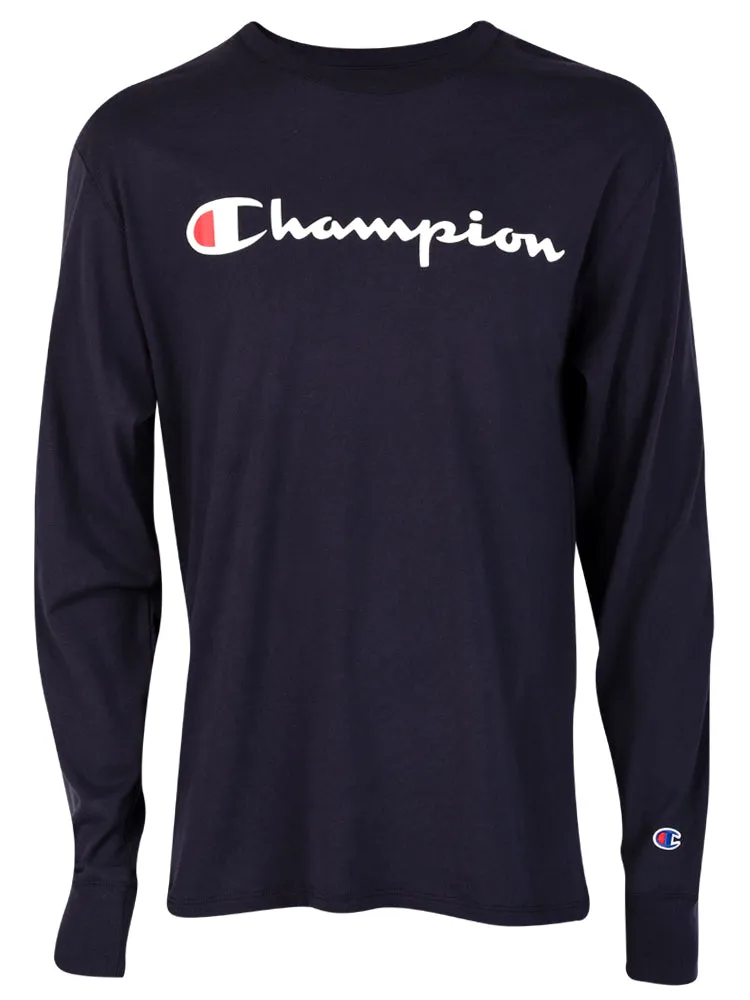 Polo para Hombre CHAMPION C-GT78HY06794 CLASSIC LONG-SLEEVE TEE SCRIPT LOGO NYC