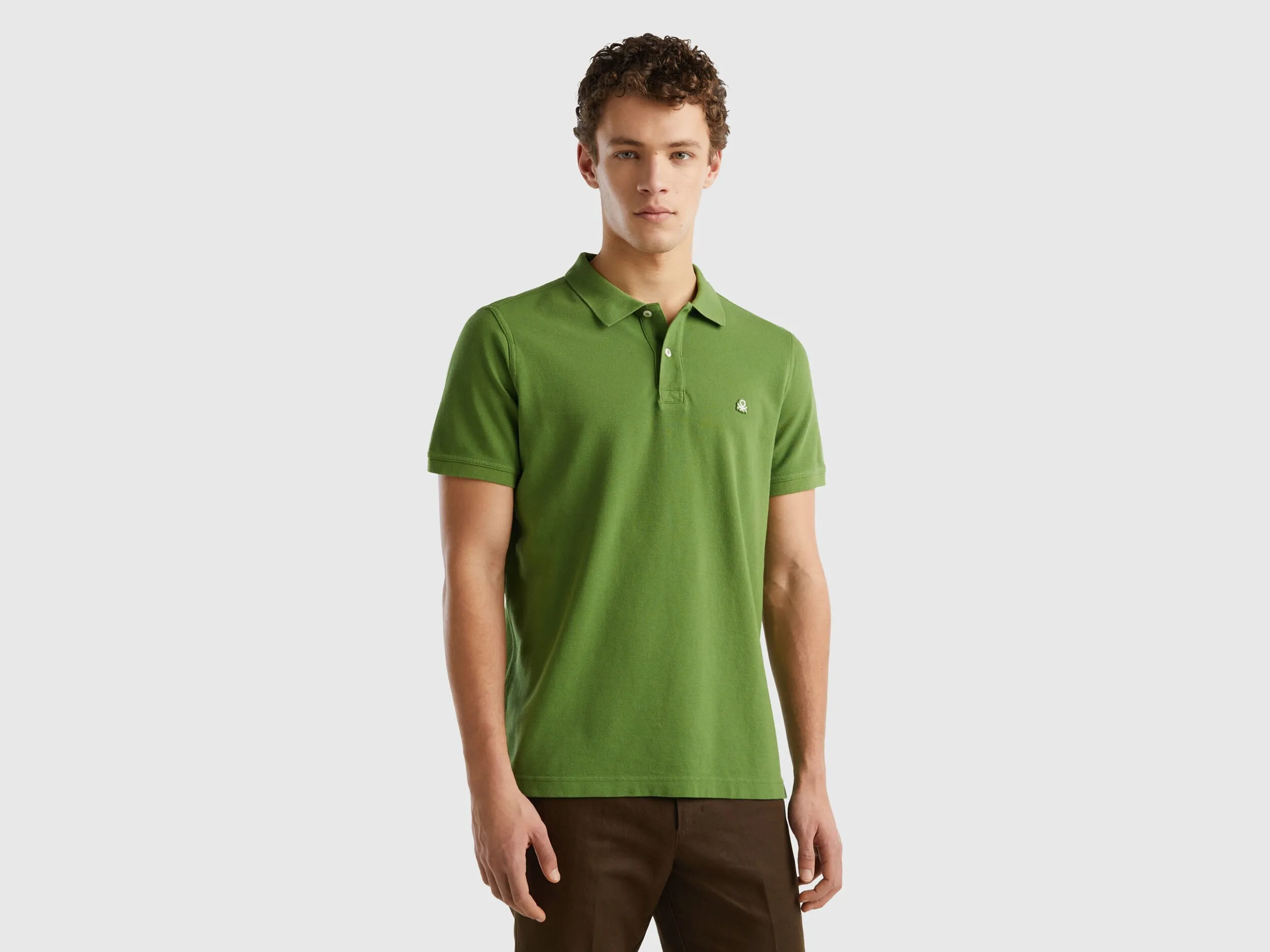 Polo verde militar regular fit