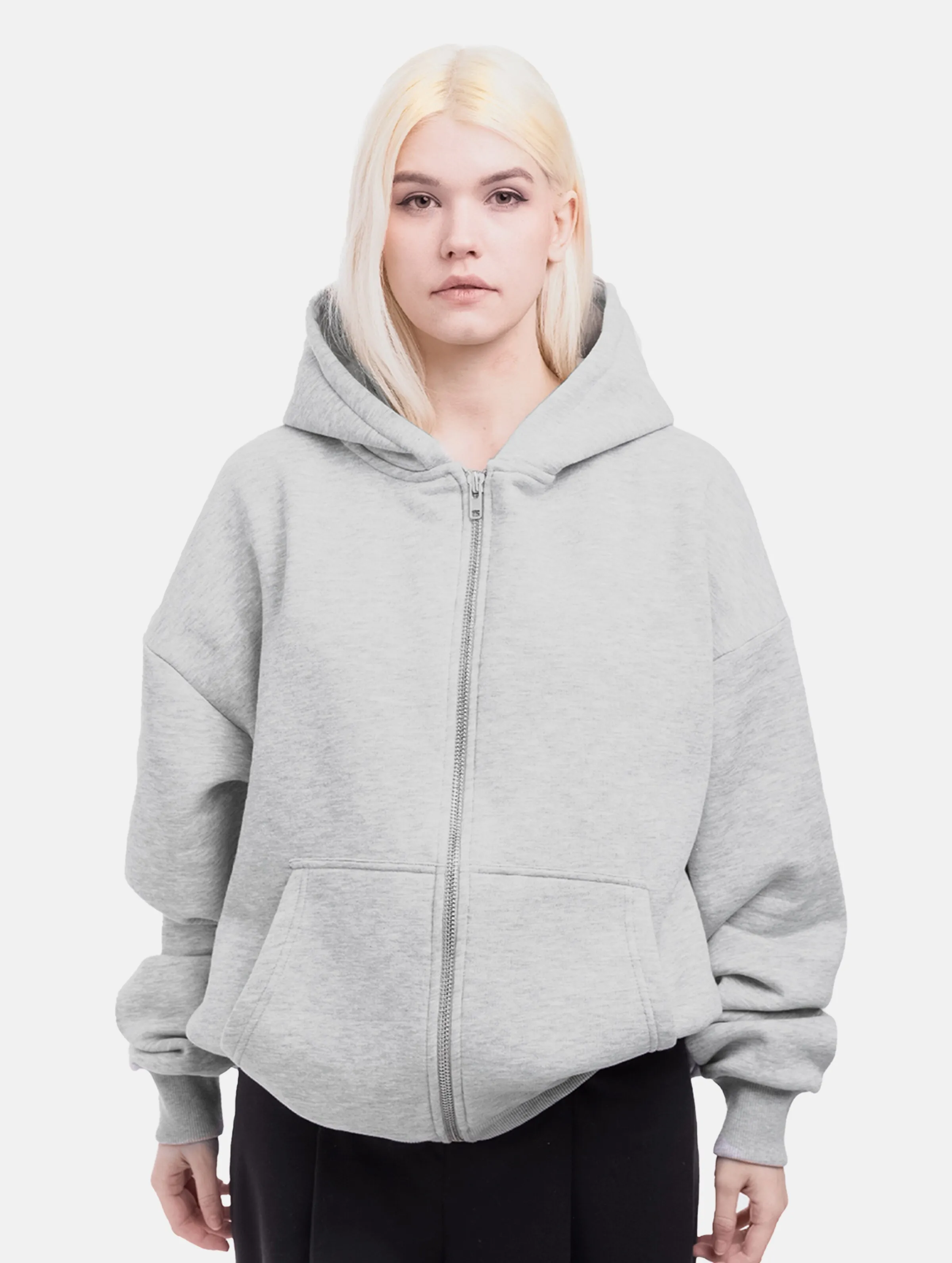 Prohibited Oversized Zip Hoodies