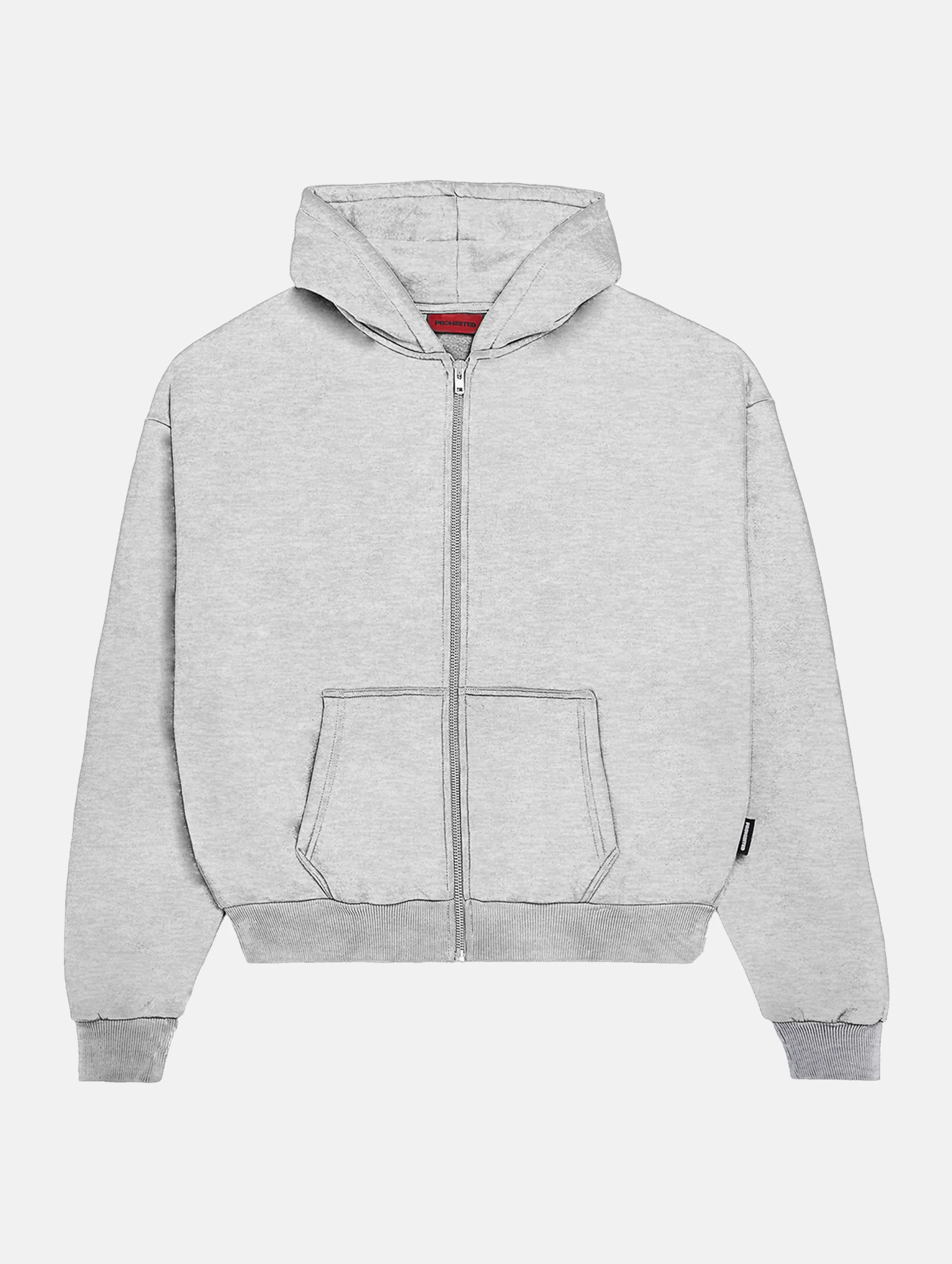 Prohibited Oversized Zip Hoodies