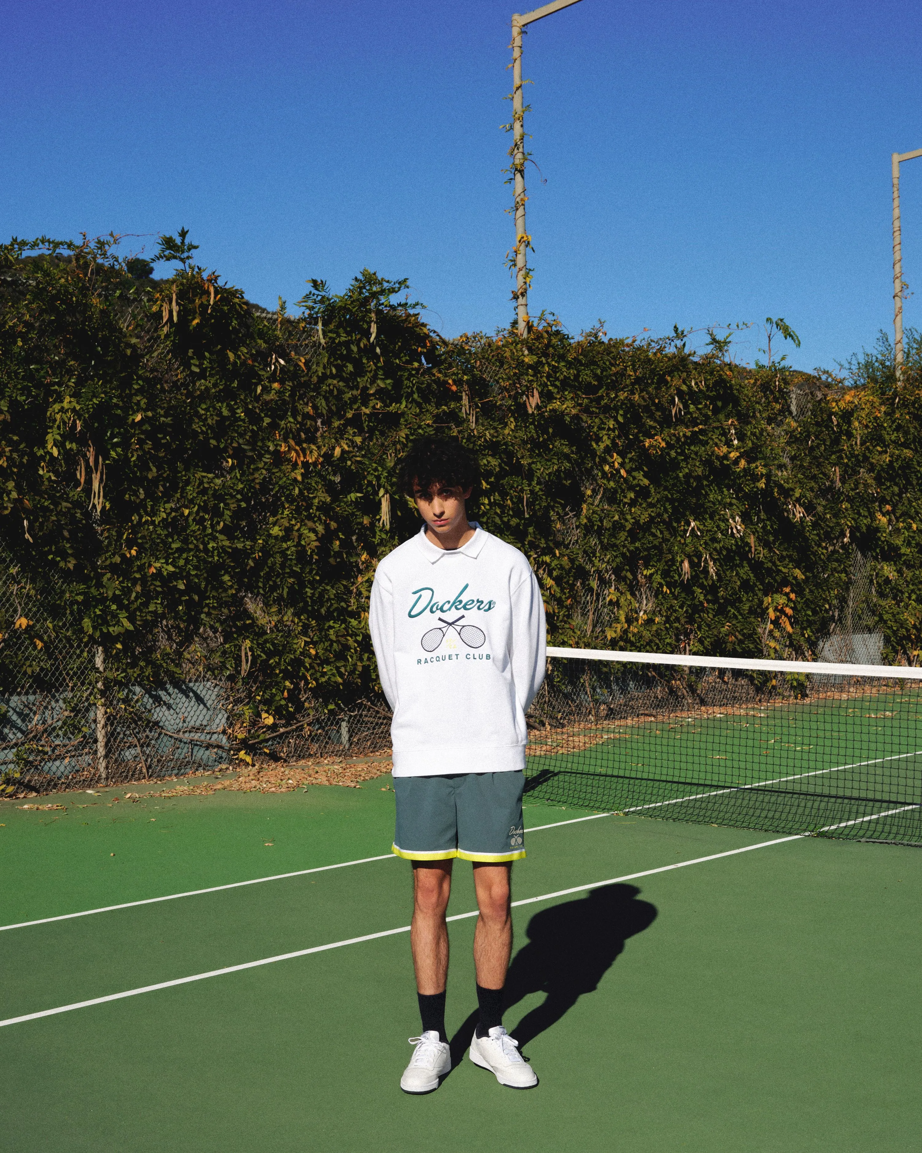 Racquet Club Collared Sweatshirt, Relaxed Fit