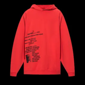 RAF SIMONS Redux Oversized Hooded Sweater With Front And Back Print