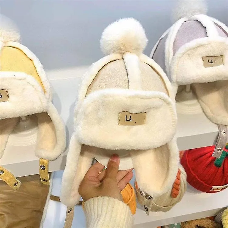 Rebirth Baby Kids Lovely Fluffy Balaclava Hat Outdoor Windproof Trooper Trapper Bomber Hat