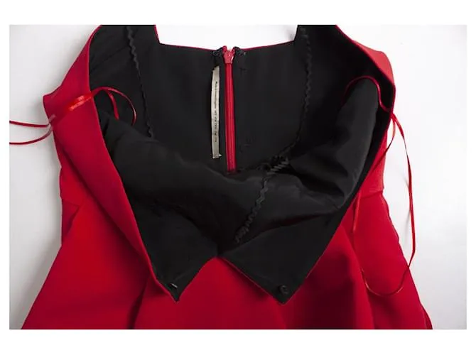 Roland Mouret, Mono rojo palabra de honor con peplum Roja 