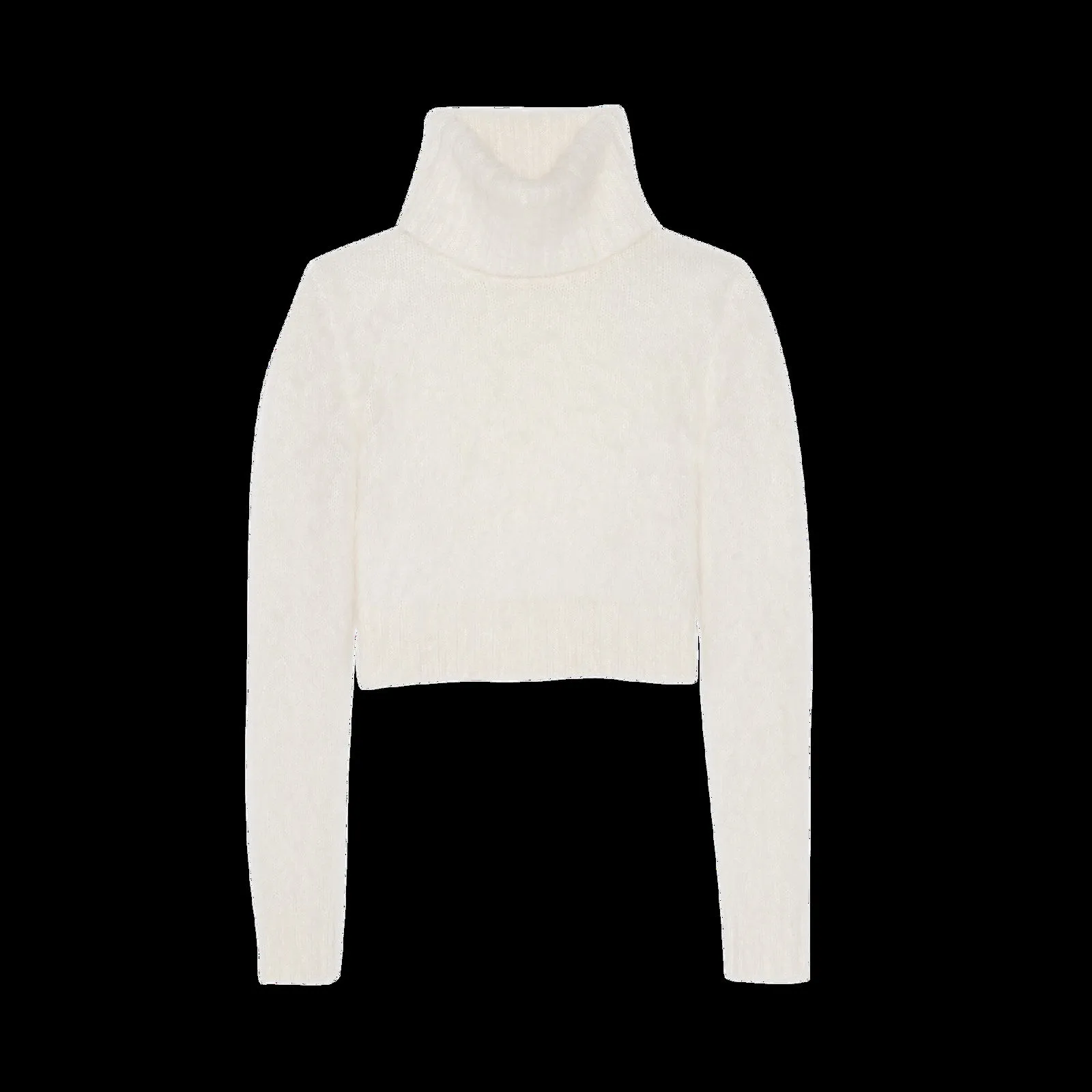 Saint Laurent Cropped Turtleneck Sweater