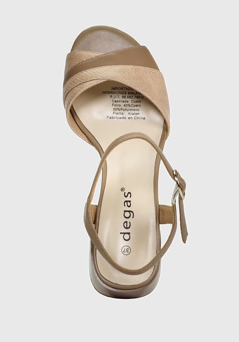 Sandalia Maur Beige