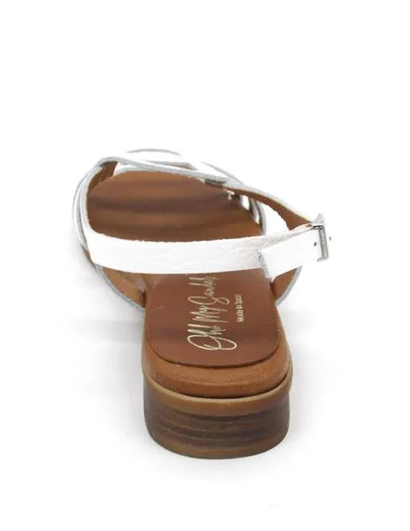 Sandalias planas Oh! My Sandals Alexia blancas