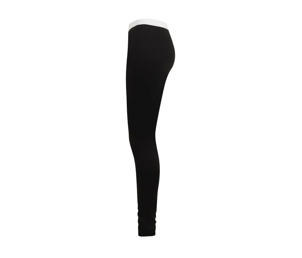 SF Women SK426 - WOMEN'S FASHION LEGGINGS - Negro / Blanco