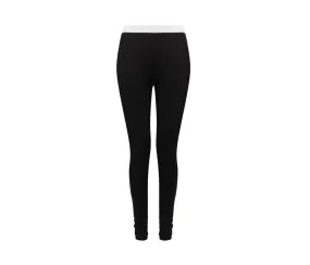 SF Women SK426 - WOMEN'S FASHION LEGGINGS - Negro / Blanco