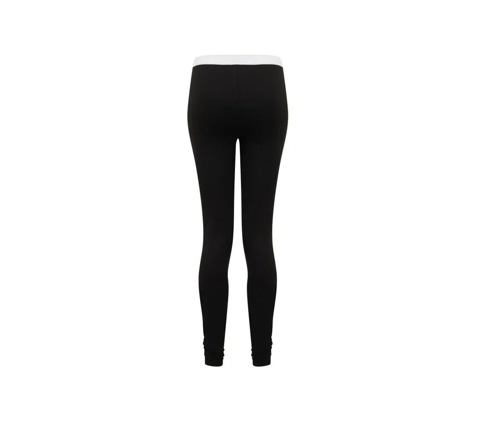 SF Women SK426 - WOMEN'S FASHION LEGGINGS - Negro / Blanco