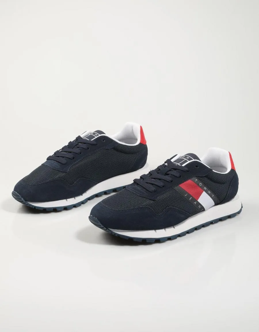  sneakers TOMMY HILFIGER Tommy Jeans Retro Runner Mix en Navy Blue 78571