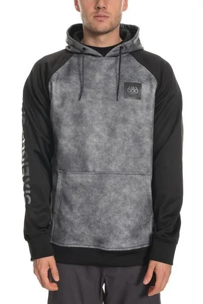 Sudadera 686 hombre con capucha forro polar reforzada KNOCKOUT bond charcoal Ref. L9WCST08  Gris oscura