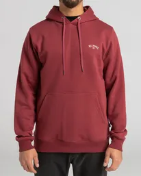 Sudadera BILLABONG casual con capucha para Hombre ARCH PO OXBLOOD(147) Ref. F1FL12bif2 granate