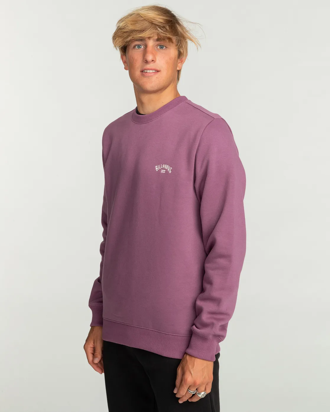 Sudadera BILLABONG casual con cuello redondo  para Hombre ARCH CR (ppfo) Ref. EBYFT00113 Bright Purple-morado