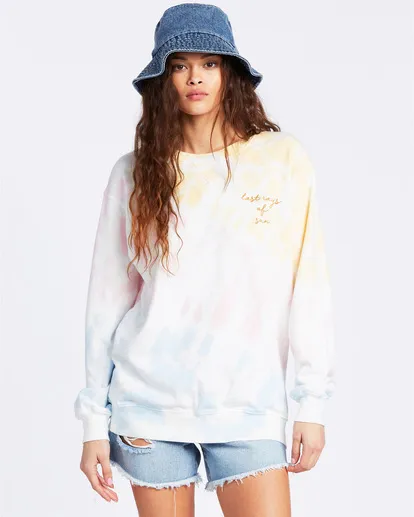 Sudadera BILLABONG cuello redondo para Mujer After Surf MULTI (1220) Ref. Z3FL17BIF1 Tie Dye