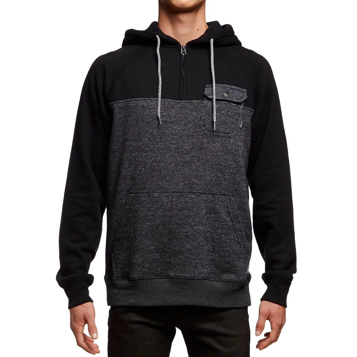 Sudadera Billabong Hombre con capucha balance half zip hood  ref.Z1FL08 BIF6 navy heather azul marino y jaspeado