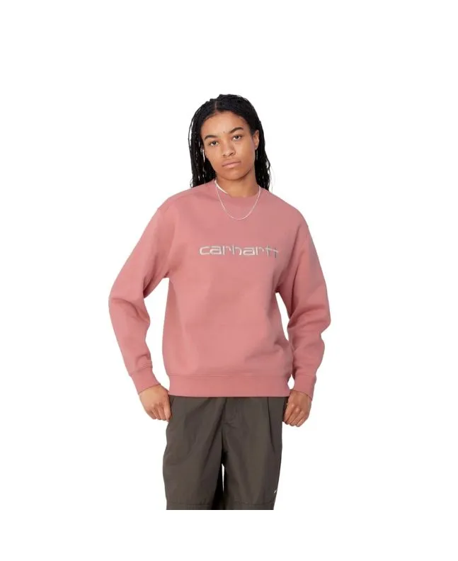 Sudadera Carhartt WIP W' Carhartt Sweatshirt Dusty Rose-Moonbeam