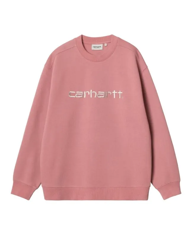 Sudadera Carhartt WIP W' Carhartt Sweatshirt Dusty Rose-Moonbeam