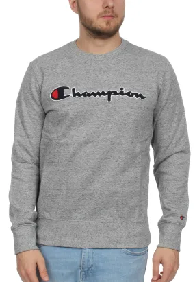 Sudadera CHAMPION Cuello redondo Chenille Logo Crewneck Ref. 212942-s19 Gris