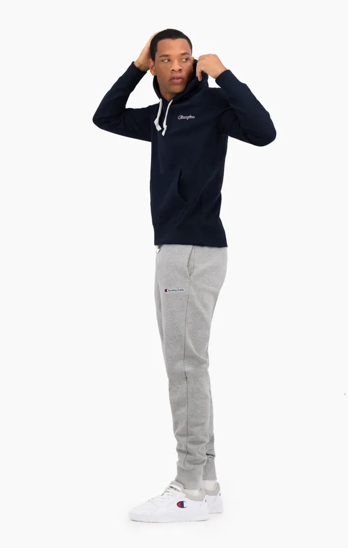 Sudadera CHAMPION Hombre con capucha SMALL SCRIPT LOGO FLEECE HOODIE Ref. 214780 Azul marino